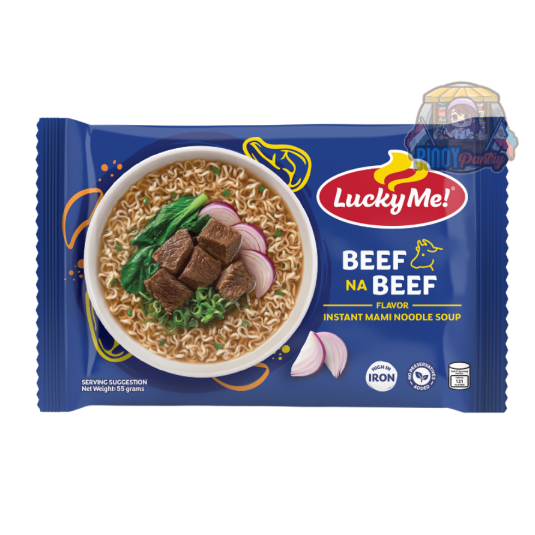Lucky Me! Instant Noodle Soup Beef Flavor 55g