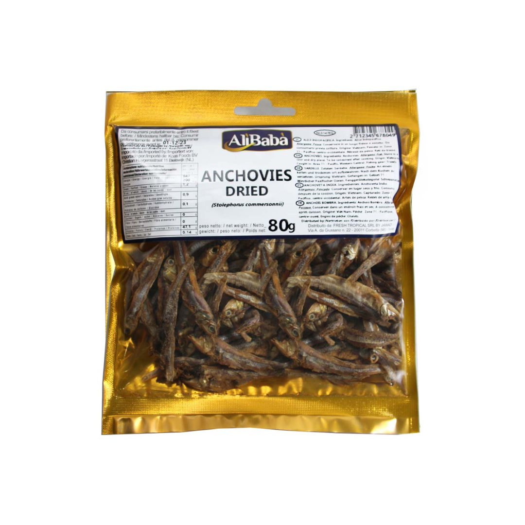 Alibaba Dried Anchovies (Dilis) 80g