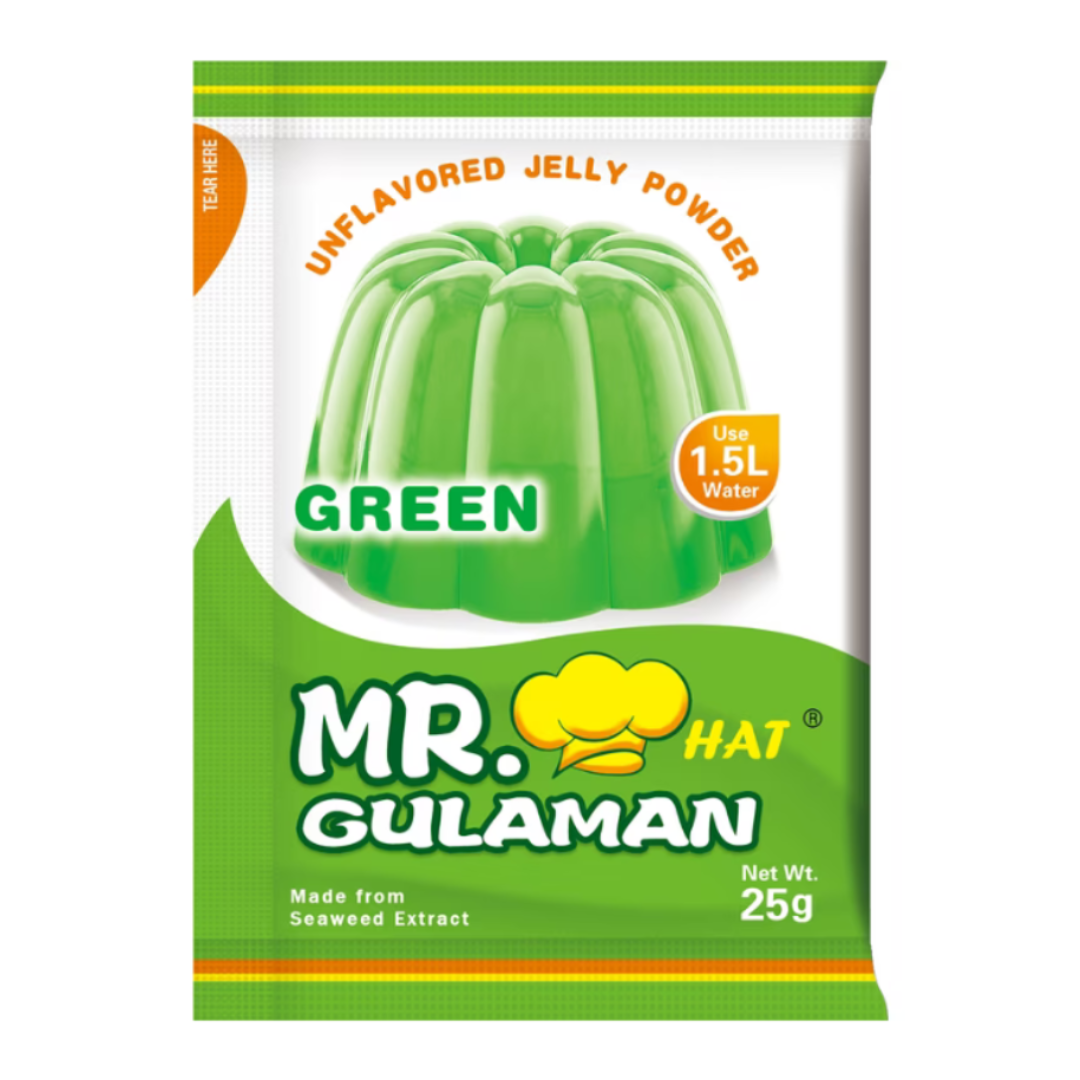 Mr. Hat Gulaman Unflavored Green 25g