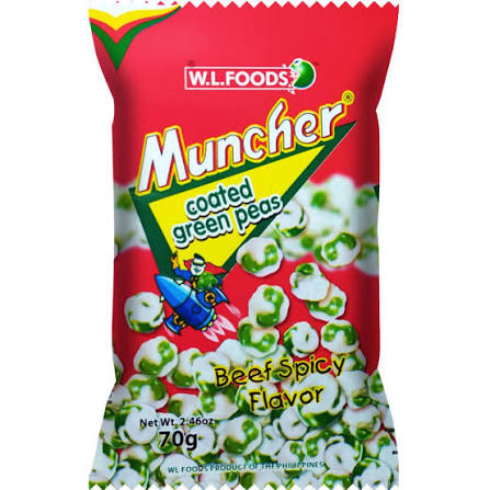 Muncher Coated Green Peas Beef Spicy 70g